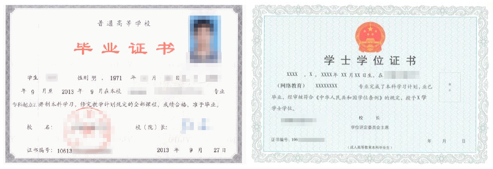 浙江成人教育畢業證書樣本！